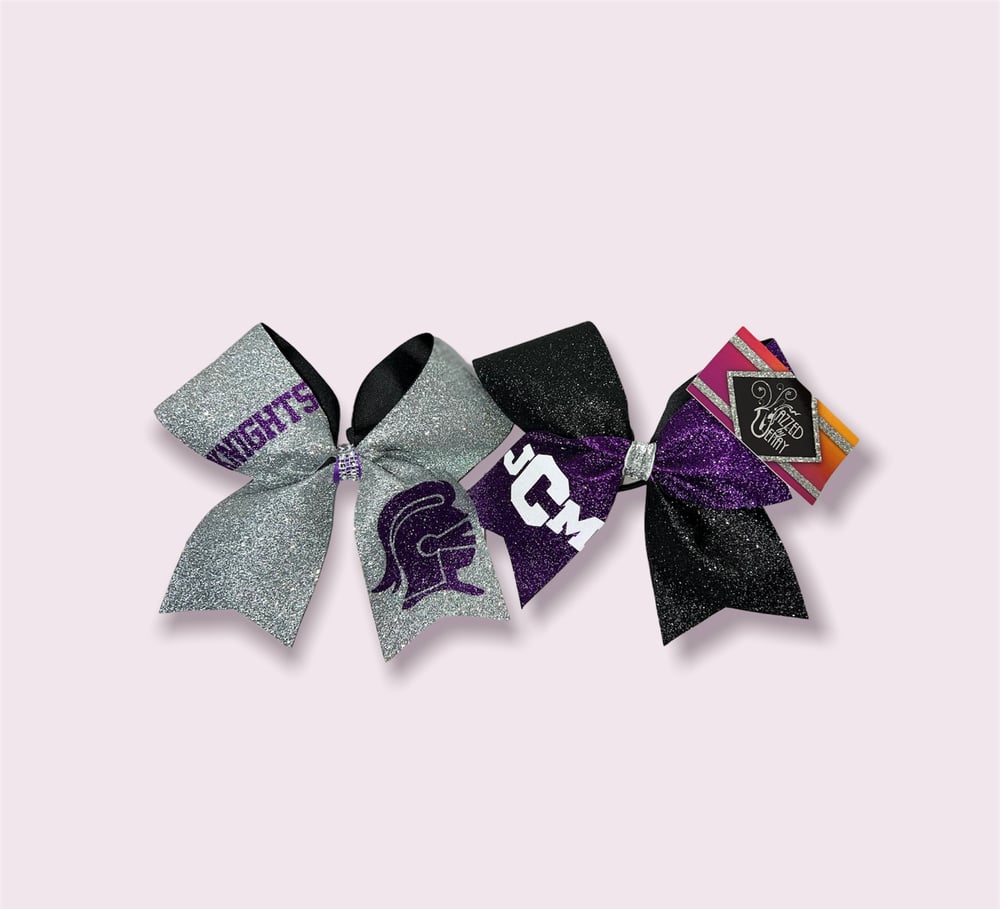 Image of Glitter Cheer Bows 