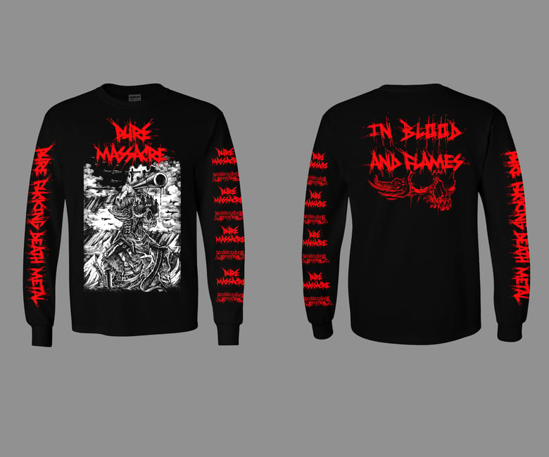 Image of Pure Massacre - In Blood and Flames Longsleeve Black 