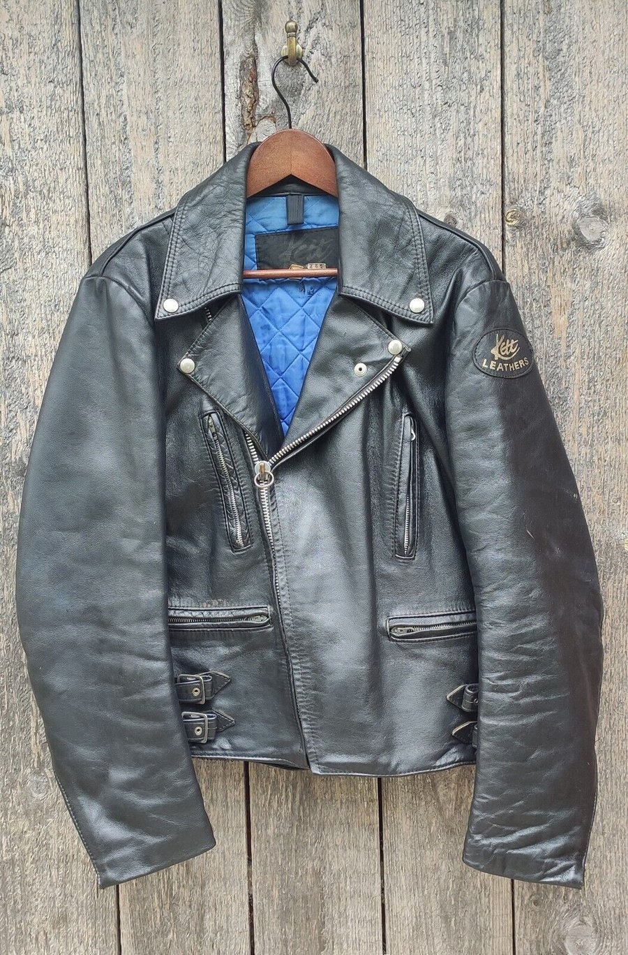 Image of Vintage Kett Leathers Motorcycle Jacket Size 38" Biker/Classic/Retro/70's/Rocker
