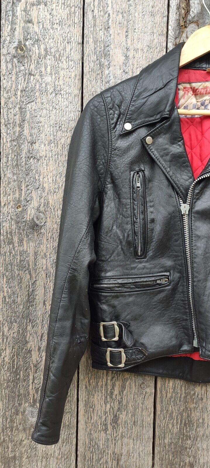 Image of Vintage TT Leathers Motorcycle Jacket Size Small(36") Biker/Classic/Retro/Rocker