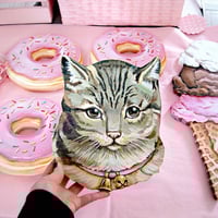 Image 2 of Tabby cat plaques (your choice pink or blue) 