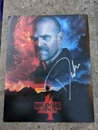 Image 1 of Stranger Things David Harbour Signed 14x11