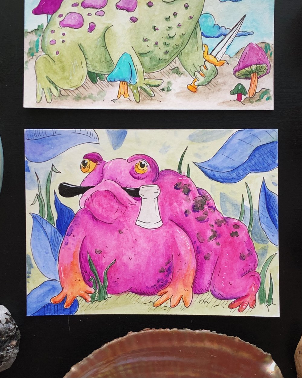 Image of Toads With Threatening Auras