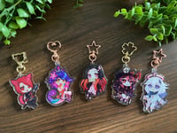 Assorted Anime Video Game Epoxy Keychain Charms