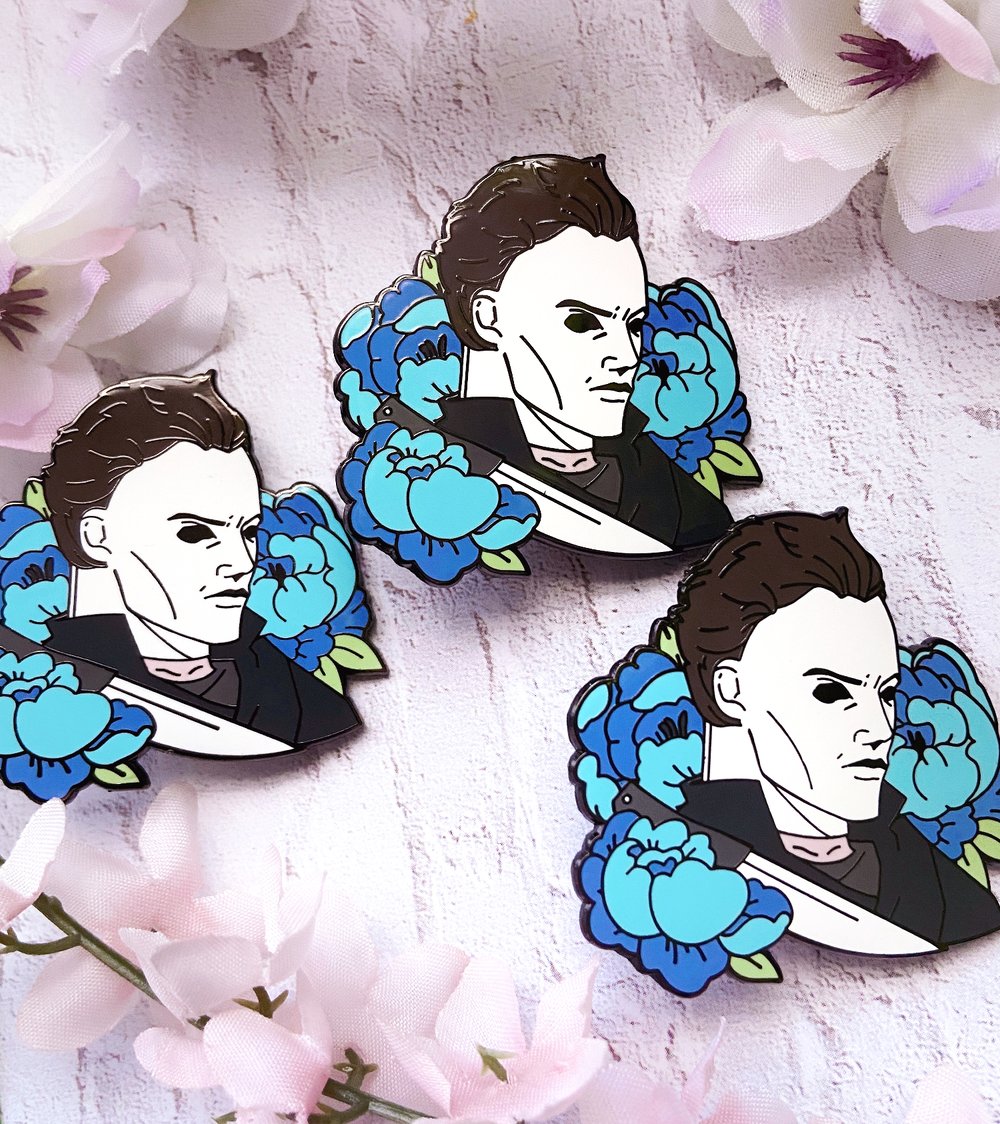 Evil Incarnate | Floral Slashers - Enamel Pin