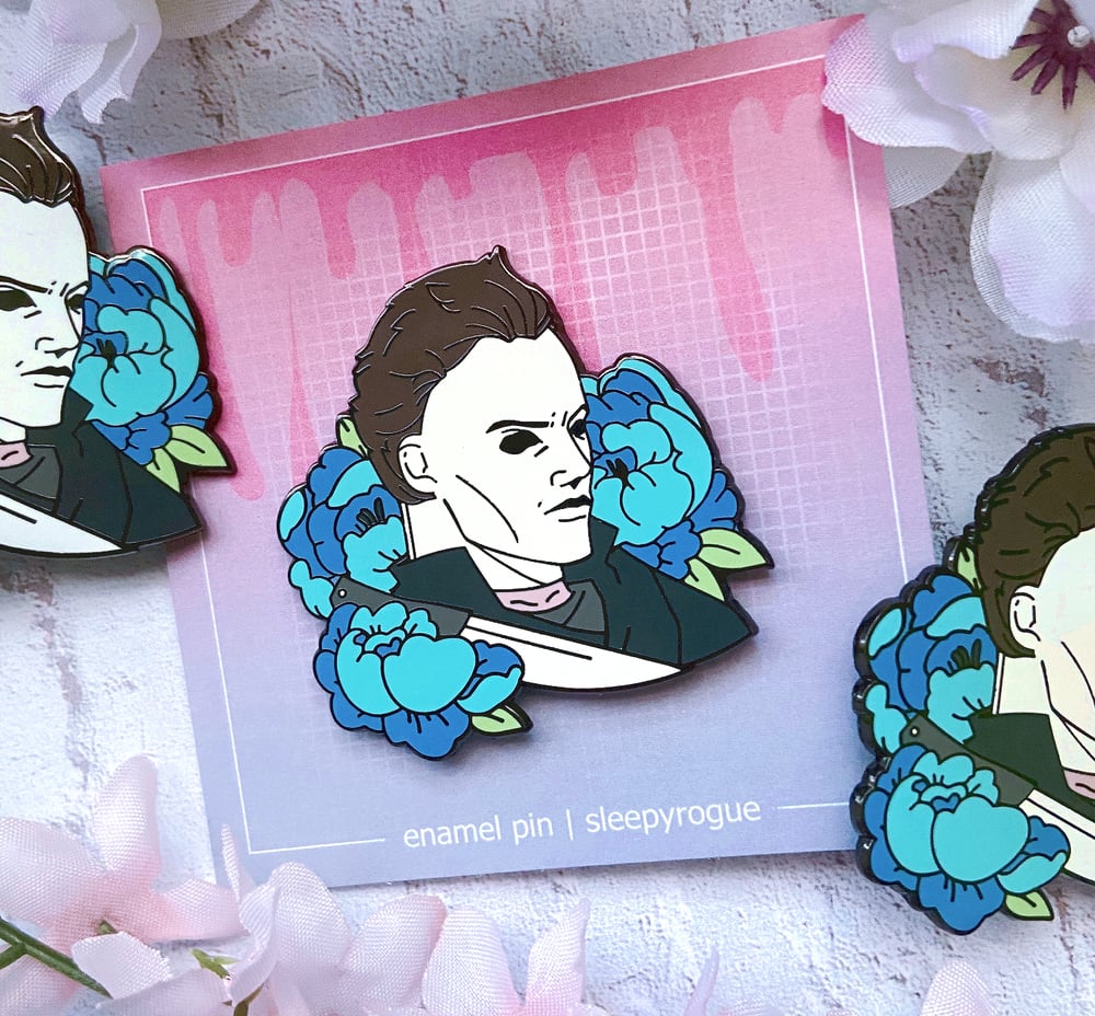Evil Incarnate | Floral Slashers - Enamel Pin