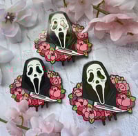 Image 2 of The Stalker | Floral Slashers - Enamel Pin