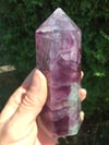 Raspberry Fluorite Tower