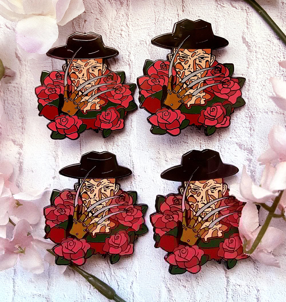 Nightmare Man | Floral Slashers - Enamel Pin
