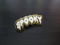 Image 1 of Solid Gold "SPOOKY" Pin 