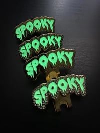 Image 2 of Flooded Gold "SPOOKY" Pin