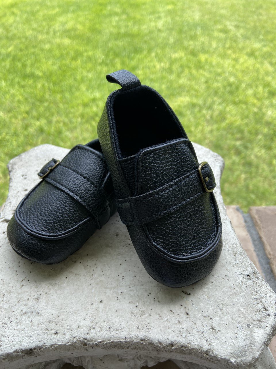 Image of Black Leather Soft Shoes