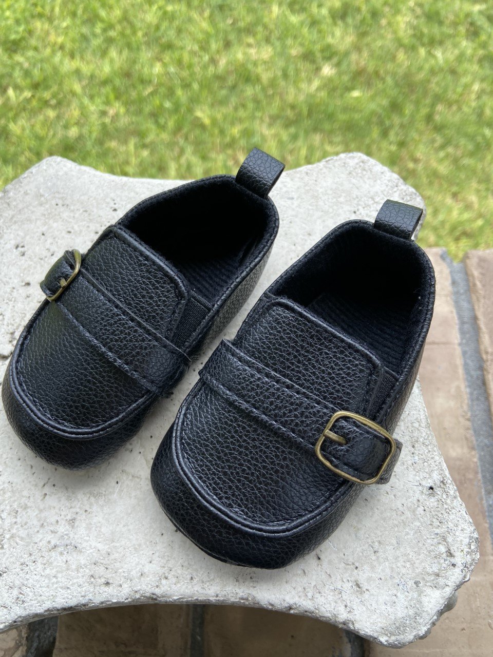 Image of Black Leather Soft Shoes