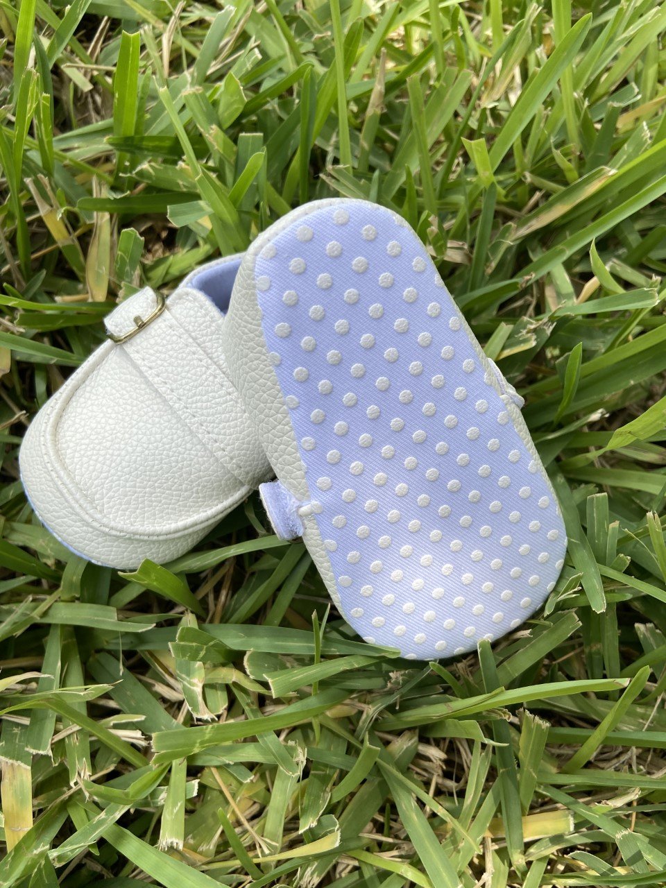 Image of White Leather Soft Shoes