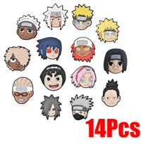 14pc NARUTO CROC BUTTONS 