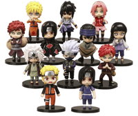 12 pc Quality Naruto Shippuden Figurines (8CM)