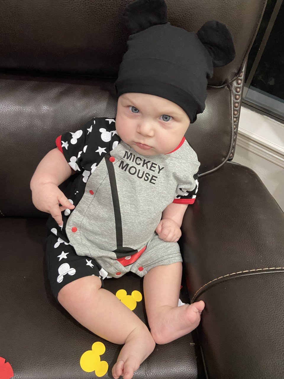 Image of Mickey Inspired Romper 2 piece outfit 