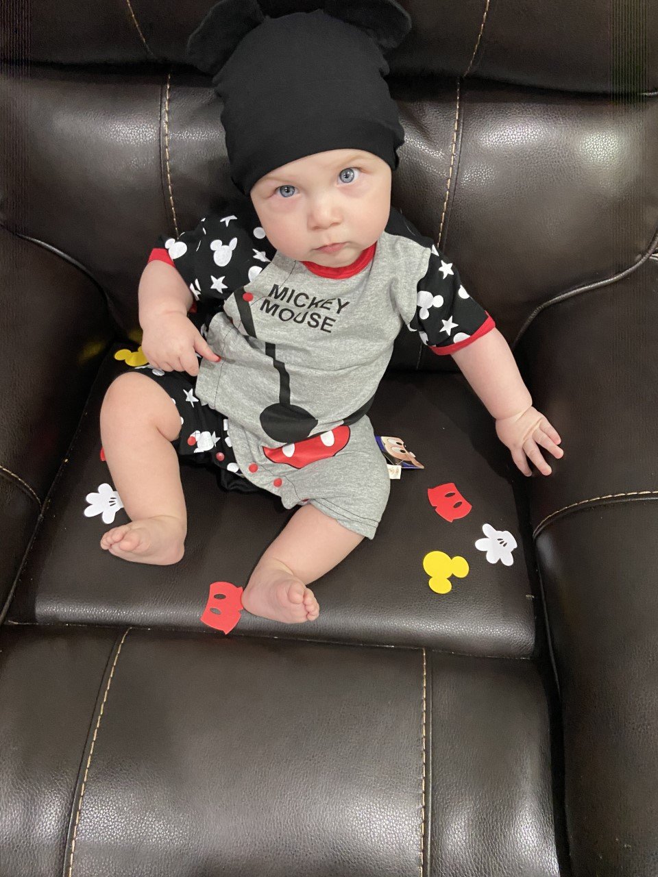 Image of Mickey Inspired Romper 2 piece outfit 
