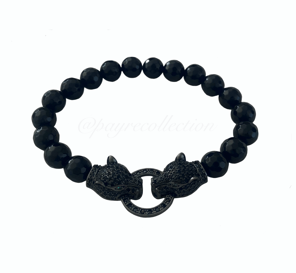 Image of ALL BLACK EVERYTHING BABY WILD SAFARI BRACELET