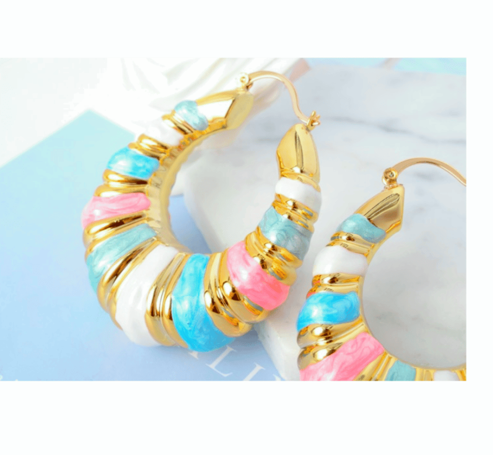 Image of COTTON CANDY #3 EARRINGS 