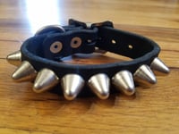 Image 1 of UK77 Studded Leather Cuff