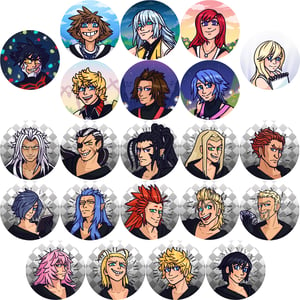 Kingdom Hearts Pinback Buttons