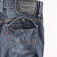 Image 12 of Levi’s Men’s Retro 514 Dark Wash 7 Pocket Jeans