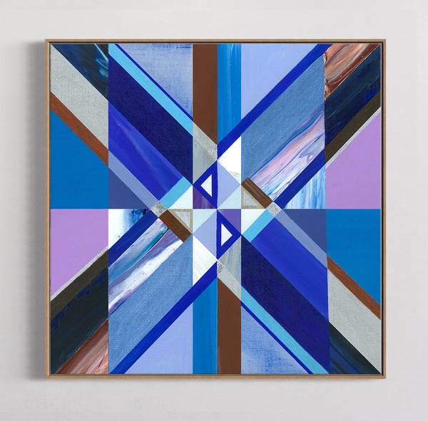 Image of 'Indigo ray'  - PRINT (framed)