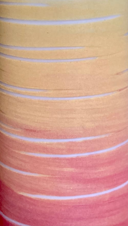 Image of RED AURORA STEM VASE