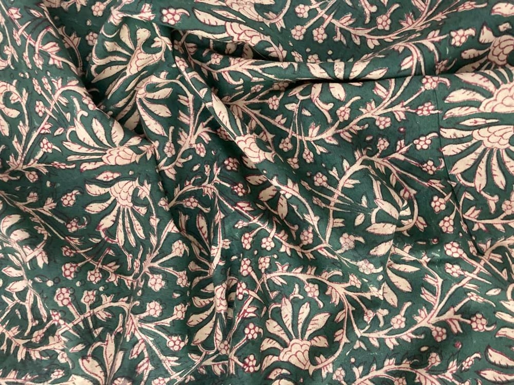 Image of Namasté fabric gentiane 
