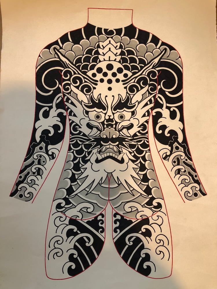 Image of Dragon body suit original 