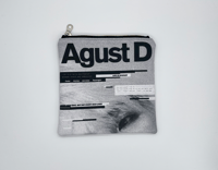 Image 2 of Agust D Zippy Pouch - 6" x 6" - Made To Order