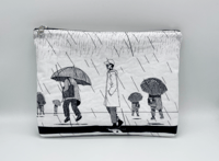 Forever Rain Zippy Pouch - 9" x 6.5" x 1.25" - Made To Order