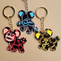 Image 2 of Animal Print Kitten Keychains!