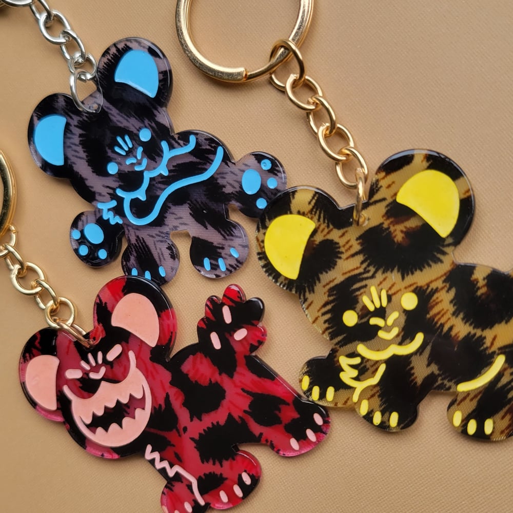 Animal Print Kitten Keychains!