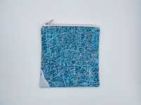 Image 1 of Blue Side Zippy Pouch - 6" x 6" - Made To Order