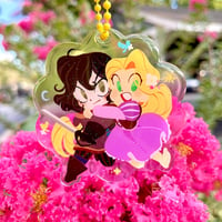 Image 1 of Cassandra & Rapunzel Keychain + Sticker