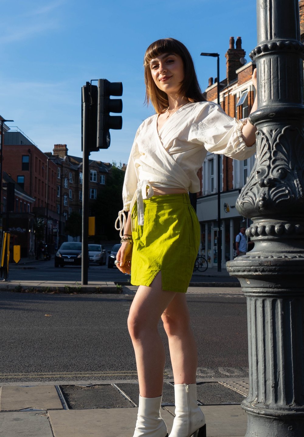 Image of The Noa Wrap Top in Daisy