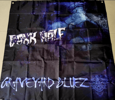 Image of DARK HALF GRAVEYARD BLUES FLAG