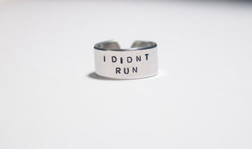 Image of I Didnt Run Ring | Eddie Munson Ring