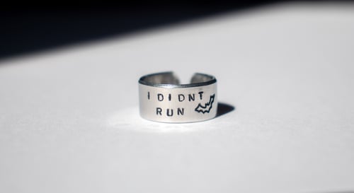 Image of I Didnt Run Ring | Eddie Munson Ring