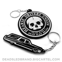 Image 3 of Hearse Drivers Union 3-Inch Rubber Keytag