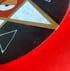 pentacle black/gold/brick-red on wood disk Image 2