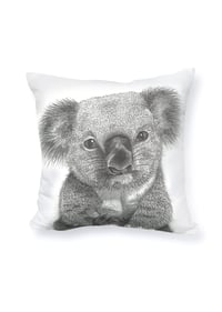 Image 1 of 'Bert' the Koala White Cushion Cover