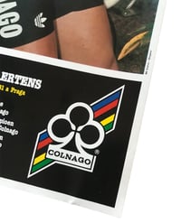 Image 2 of FREDDY MAERTENS POSTER CYCLING COLNAGO UCI 1981 WORLD CHAMPION