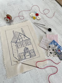 Image 1 of Little House Embroidery Template