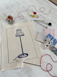 Image 1 of Lamp Embroidery Template