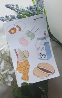 Image 2 of [ delicious snacks stickers sheet ]