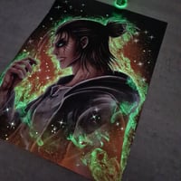 Image 4 of Eren Jäger Glowing in the Dark Poster / Print
