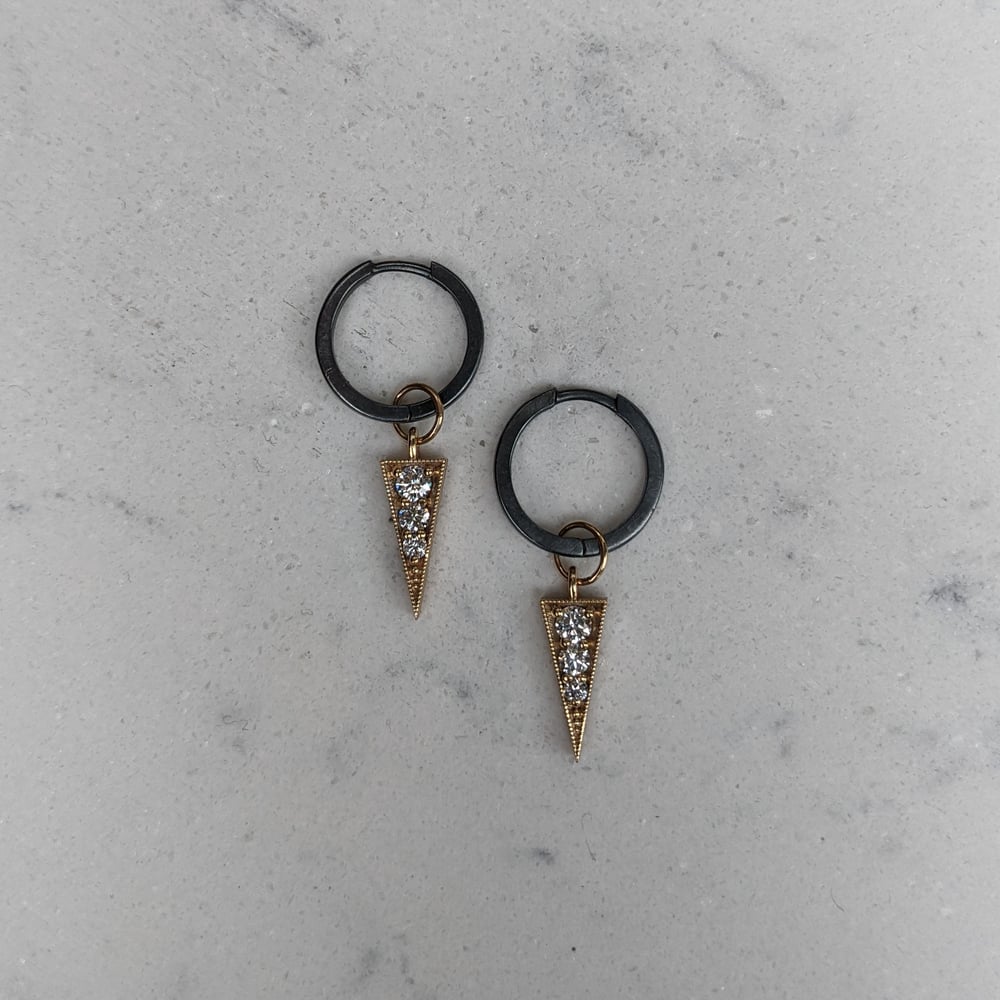 Image of Elva Hoops, 2-Tone